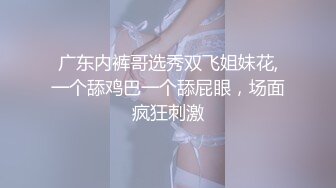 广东内裤哥选秀双飞姐妹花,一个舔鸡巴一个舔屁眼，场面疯狂刺激